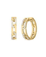 Roberto Coin Navarra Diamond Link Hoops