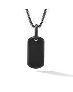 David Yurman Chevron Tag in Black Titanium