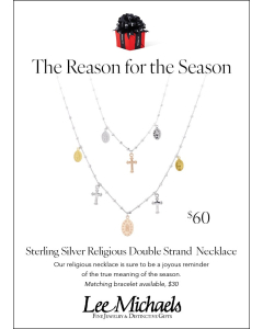 Advertised Religious Double Strand Necklace
