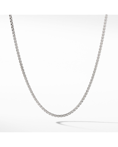 David Yurman Small Box Chain Necklace with Gold Accent