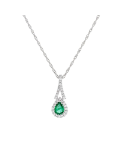 Emerald & Diamond Necklace