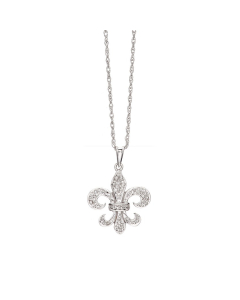 Diamond Fleur de Lis Pendant_2