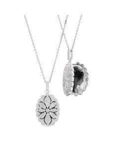Oval Diamond Locket