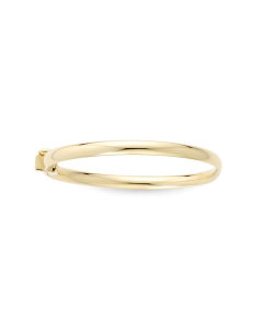 14k Gold Baby Gold Bangle, 4mm