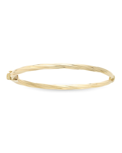 Twisted Gold Bangle