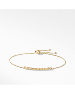 David Yurman Paveflex Station Bracelet in 18k Gold