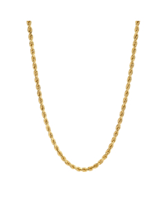 Men's 14k Gold Rope Chain Necklace