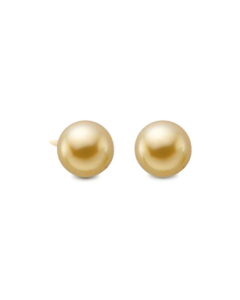 Child's Yellow Gold Ball Earrings, 4mm