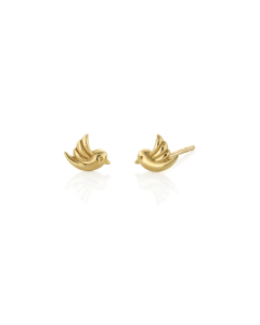 Child's 14k Yellow Gold Bird Earrings