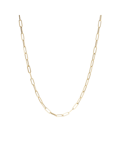 4mm Oval Link Paperclip Necklace