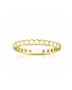 Yellow Gold 2.5mm Beaded Eternity Band