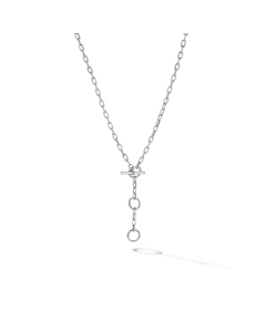 David Yurman DY Madison Three Ring Chain Necklace