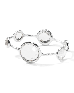 Ippolita Rock Candy Oval Faceted Clear Quartz Bangle