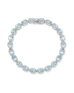 Aquamarine and Diamond Bracelet
