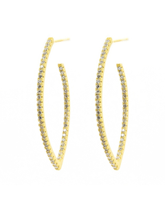 Freida Rothman Oval Hoop Earrings