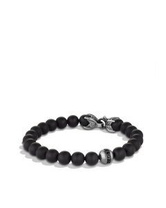David Yurman Men's Spiritual Beads Bracelet with Black Onyx and Black Diamonds