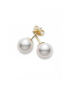 Mikimoto 6-6.5mm White Pearl Stud Earrings_2