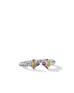 David Yurman Renaissance Cable Ring with Amethyst, size 7