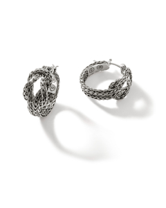 John Hardy Manah Love Knot Hoop Earrings