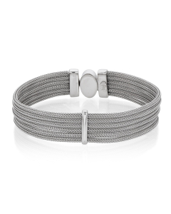 Sterling Silver Multi-Strand Mesh Bracelet