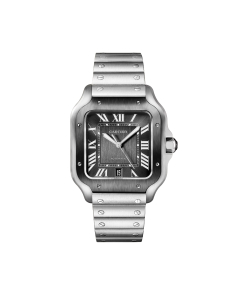 Santos de Cartier Watch with Gray Dial, large model