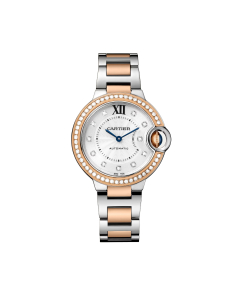 Ballon Bleu de Cartier Watch with Rose Gold and Diamonds, 33mm