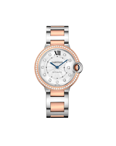Ballon Bleu de Cartier Watch in Rose Gold with Diamonds, 36mm