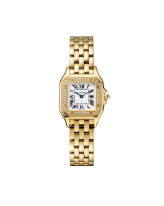 Panthere de Cartier Gold Watch with Diamonds, Small