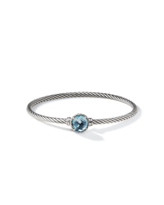 David Yurman Petite Chatelaine Bracelet with Blue Topaz