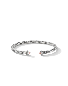 David Yurman Cable Classic Bracelet with Morganite and Diamonds