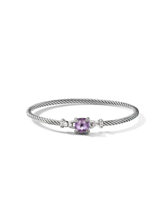 David Yurman Chatelaine Bracelet with Amethyst and Diamonds