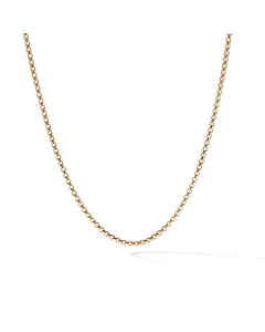 David Yurman Baby Box Chain Necklace in 18K Yellow Gold, 18 inches