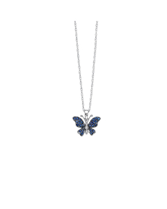 Diamond Butterfly Pendant Necklace