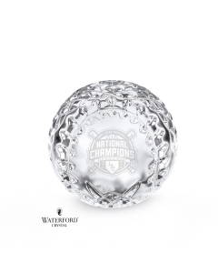 Waterford Crystal LSU Baseball CWS Championship Paperweight