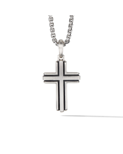 David Yurman Deco Cross Pendant in Sterling Silver