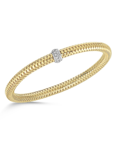 Roberto Coin Primavera Diamond Station Bangle 