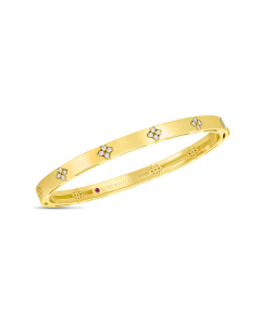 Roberto Coin 18K Gold & Diamond Verona 4mm Bangle