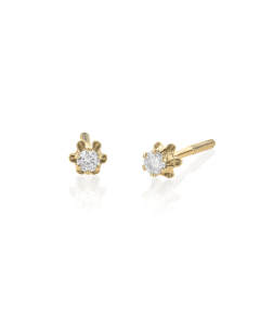 Child's Screw Back Diamond Stud Earrings