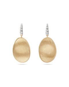 Marco Bicego Lunaria Diamond Accented Petal Drop Earrings