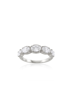 Five Stone Oval Diamond Band
