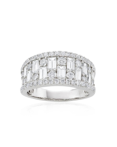 2.40 CTW Diamond Checkerboard Band