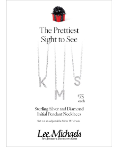Holiday Advertised Diamond Initial Necklace