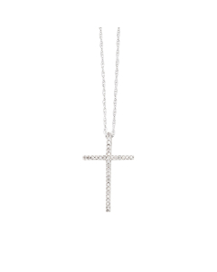 Delicate Diamond Cross Necklace