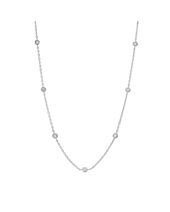Seven Diamond Station Necklace