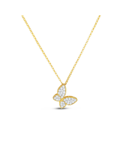 Roberto Coin Princess Diamond Butterfly Pendant Necklace