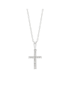 Small Diamond Cross Necklace
