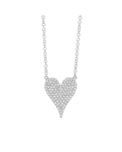 .21 CTW Diamond Heart Pendant Necklace