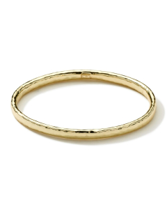 Ippolita Hammered Flat Bangle in 18k Gold