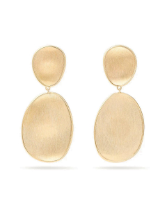 Marco Bicego Yellow Gold Lunaria Double Petal Post Earrings