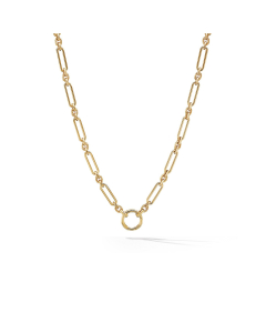 David Yurman Lexington Chain Necklace in 18K Yellow Gold | Front View